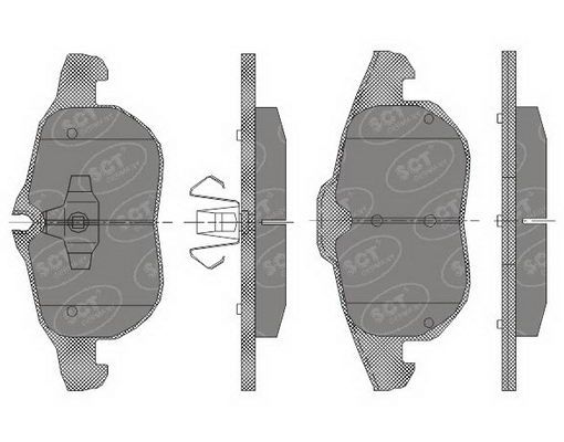 SCT GERMANY Комплект тормозных колодок, дисковый тормоз SP 431 PR